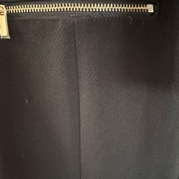 Size 6 Ann Taylor long sleeve black dress. Gold zippers. Polished/professional - Picture 5 of 8